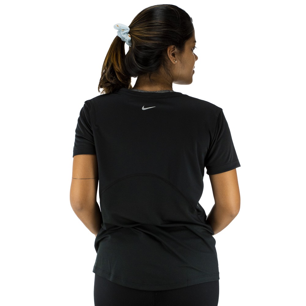 Camiseta Nike Miler Top SS Preta -  Feminina
