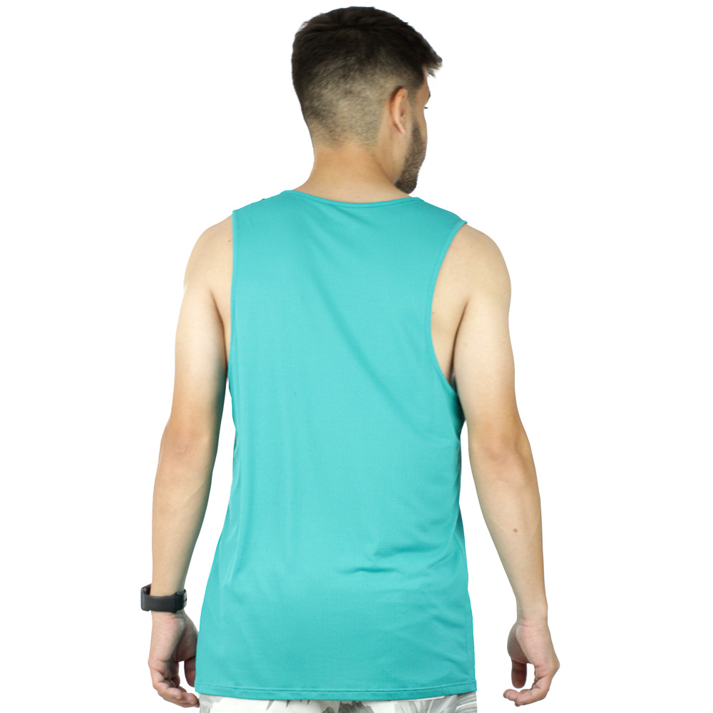 Camiseta Regata Mizuno Nirvana Verde Água - Masculina