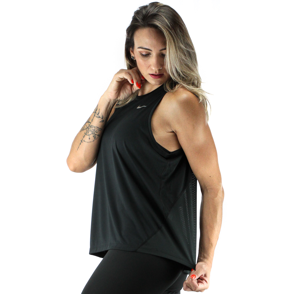 Camiseta Regata Nike Miler Tank Preto - Feminina