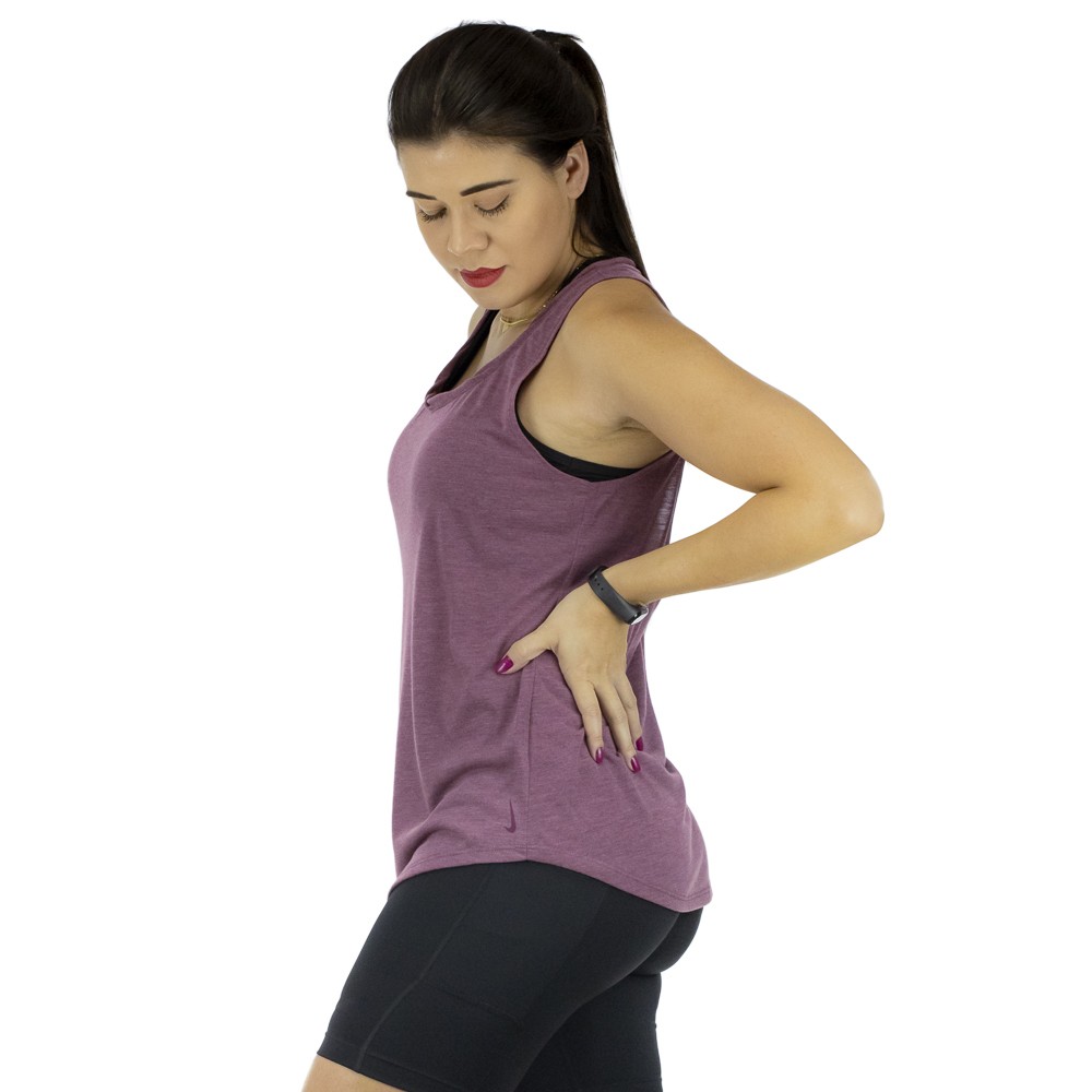 Camiseta Regata Nike Yoga Twist Tank Lilas - Feminina