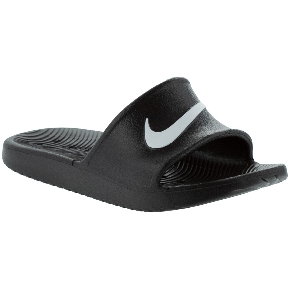 Chinelo Nike Kawa Shower Slide Preto e Branco - Feminino