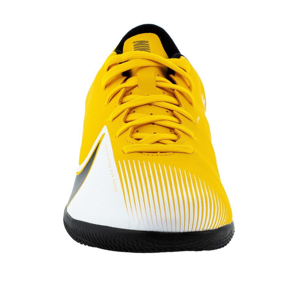 Chuteira Nike Futsal Mercurial Vapor 13 Club IC Amarelo e Branco