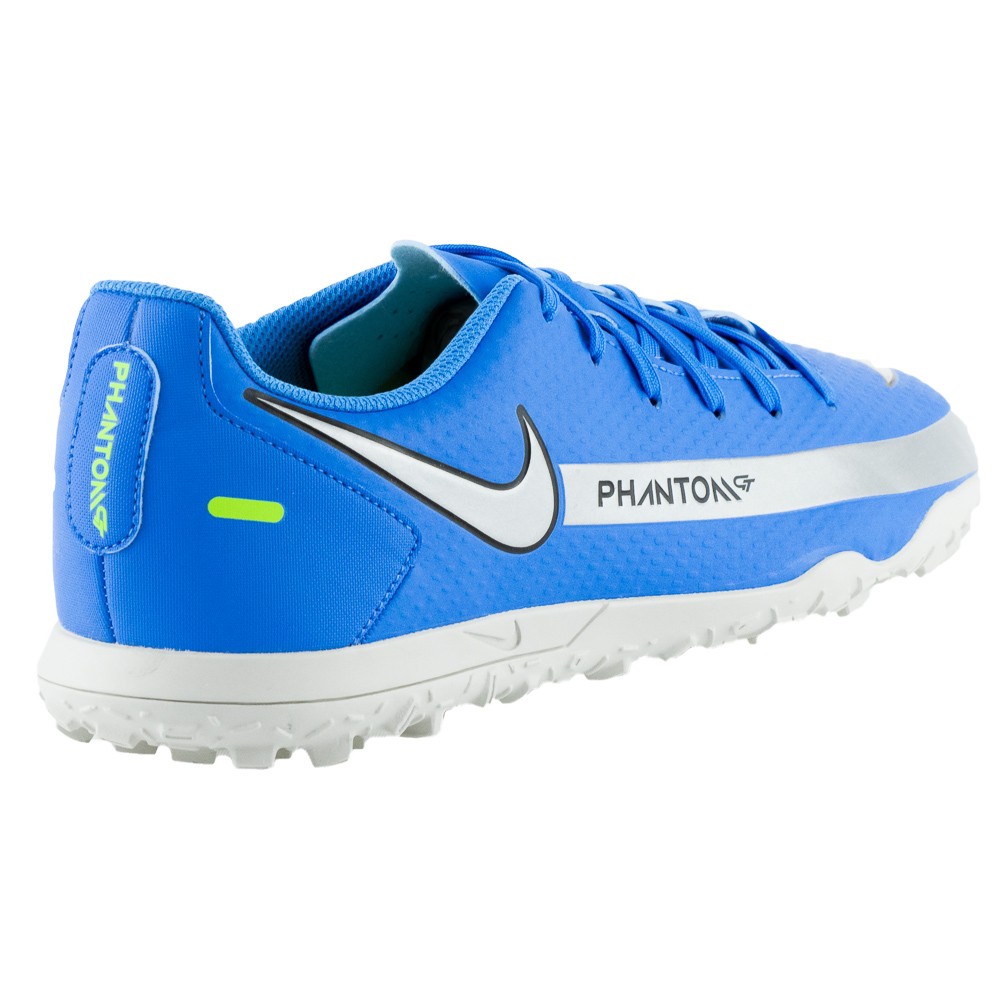 Chuteira Nike Society Phantom Gt Club Tf Azul/Prata - Masculina