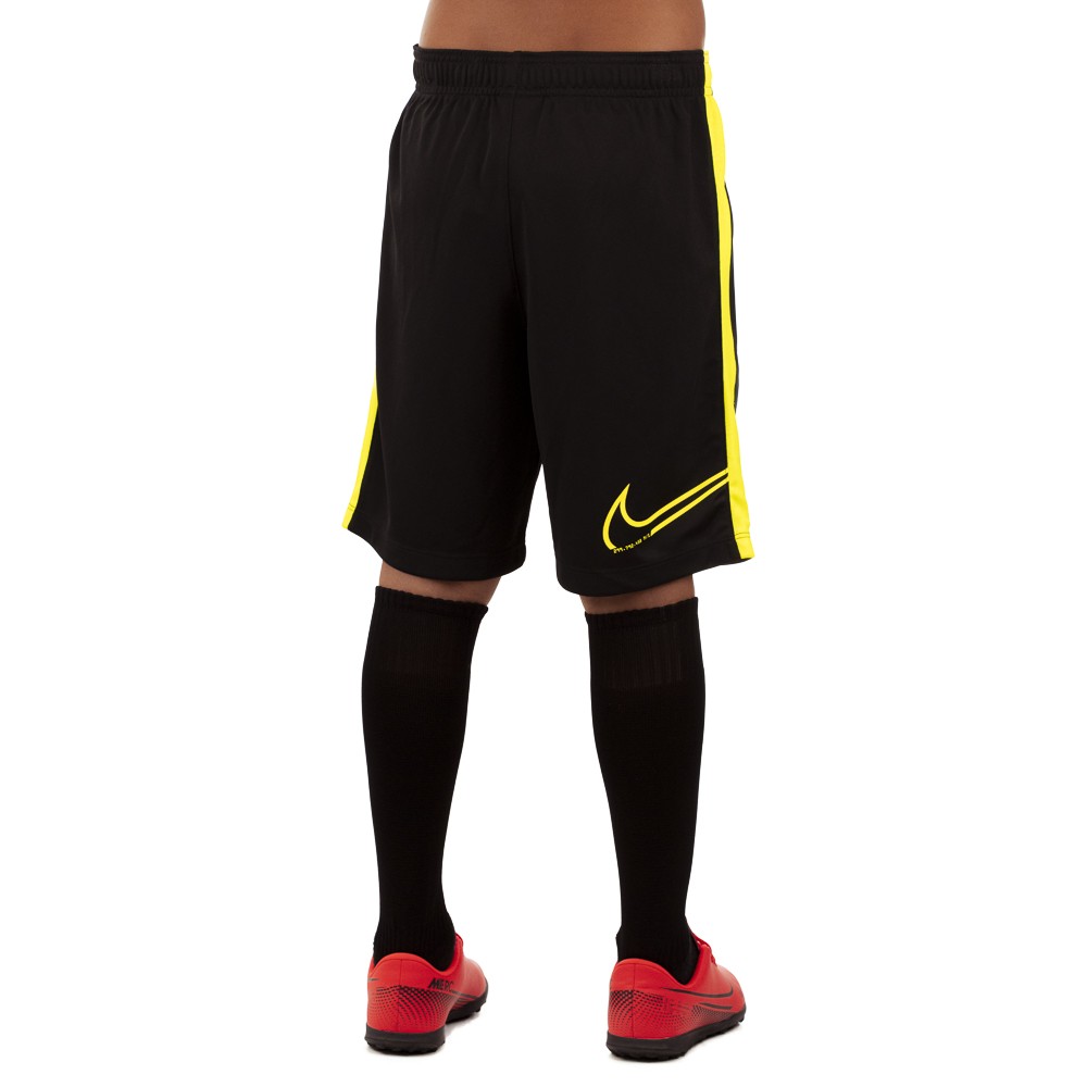 Shorts Nike CR7 Dri-Fit Preto e Verde Limão - Infantil