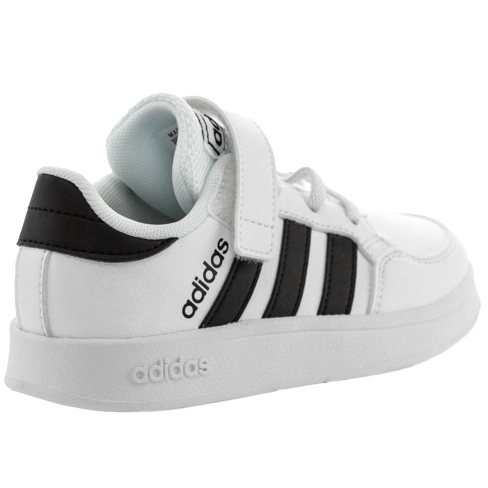 Tênis Adidas Breaknet Branco e Preto - Infantil