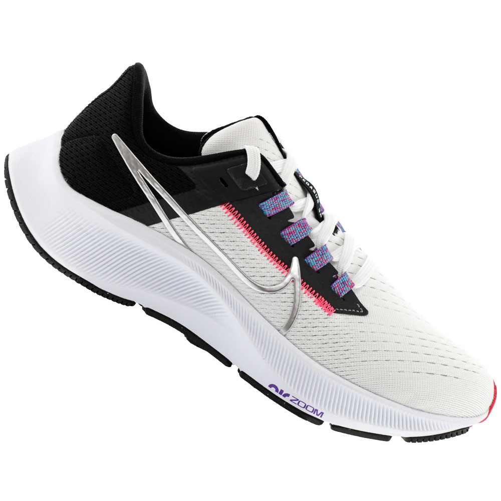 Tênis Nike Air Zoom Pegasus 38 Branco e Preto - Feminino