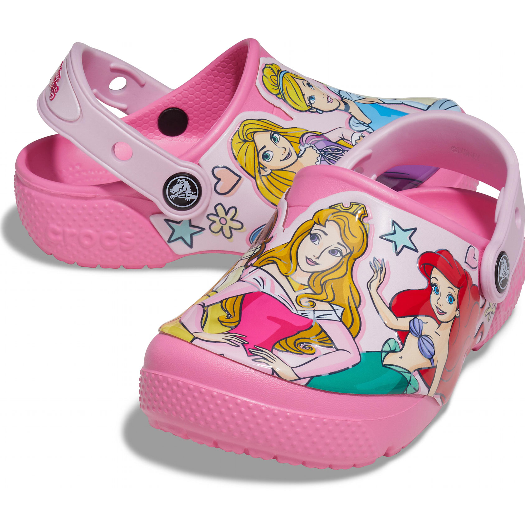 Sandália Crocs Infantil Clog Disney Princess Rosa