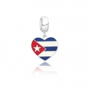 Berloque Coração Cuba