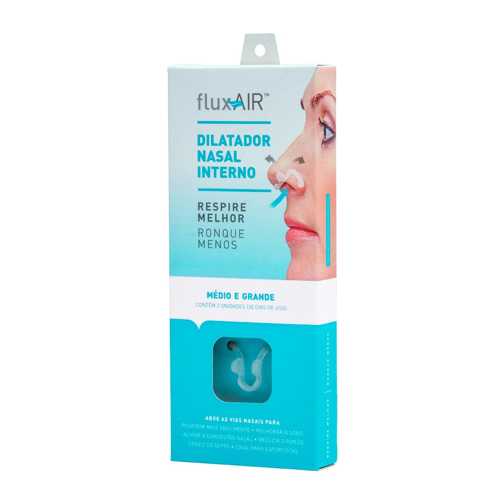 Flux Air Dilatador Nasal Interno Respire Bem - 2 Unidades