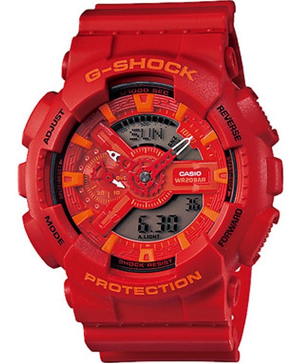 Relógio Casio G-Shock Anadigi Vermelho GA-110AC-4ADR