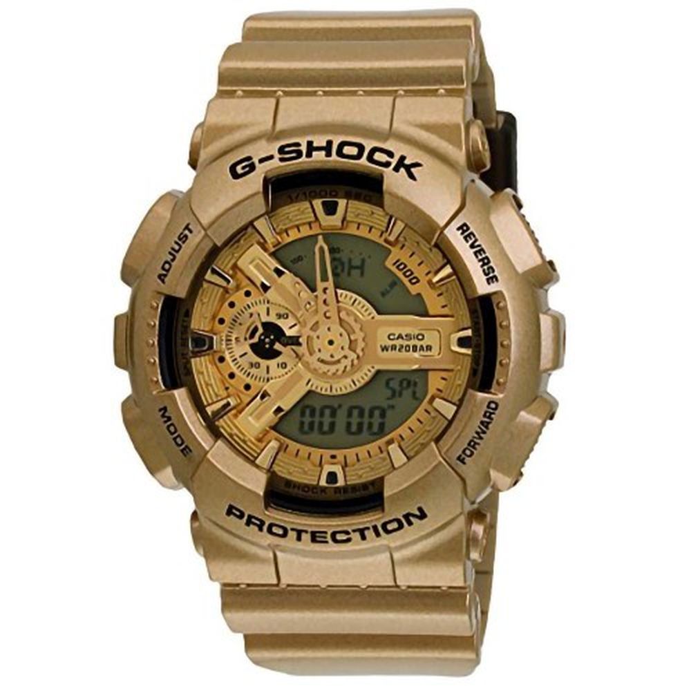 Relógio Casio G-Shock Masculino Anadigi Dourado GA-110GD-9ADR