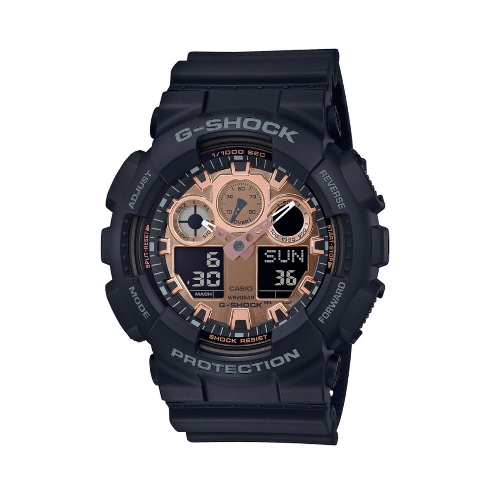Relógio Casio G-Shock Masculino Anadigi Preto GA-100MMC-1ADR