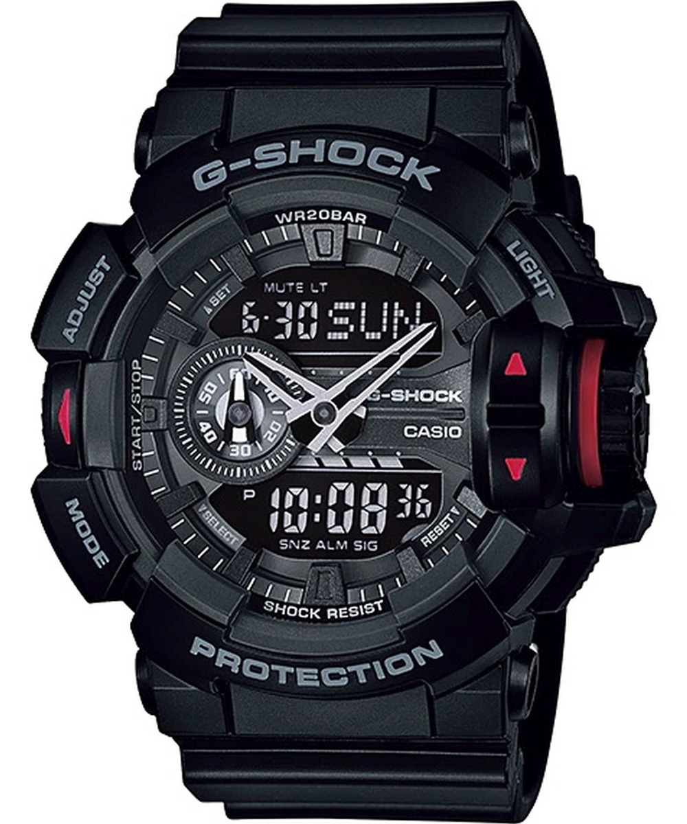 Relógio Casio G-Shock Masculino Anadigi Preto Ga-400-1Bdr