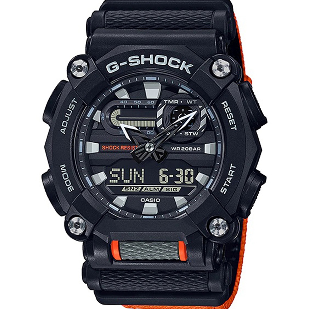 Relógio Casio G-Shock Masculino Anadigi Preto GA-900C-1A4DR