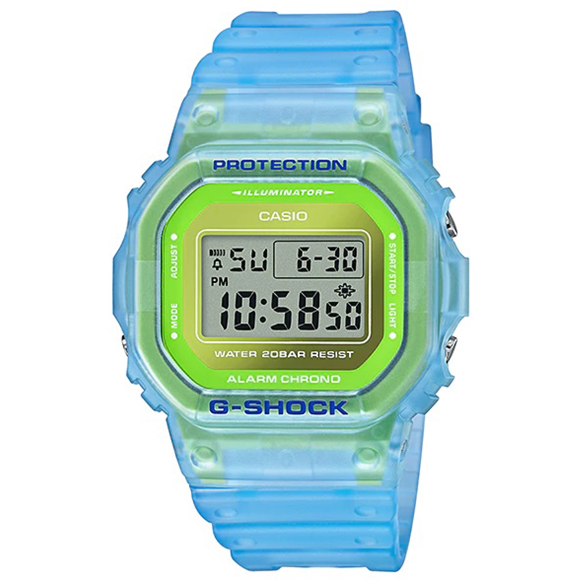 Relógio Casio G-Shock Unissex Digital Azul DW-5600LS-2DR