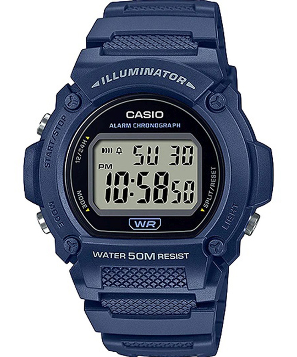 Relógio Casio  Masculino Standard Digital Azul W-219H-2AVDF