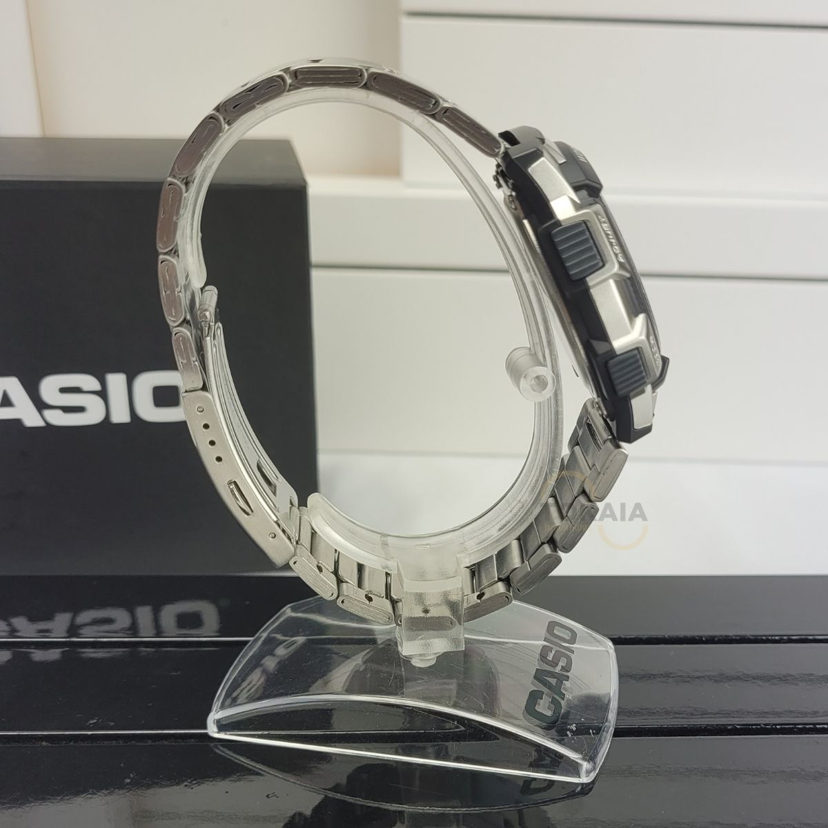 Relogio Casio Masculino World Time Digital Prata AE-1100WD-1AVDF