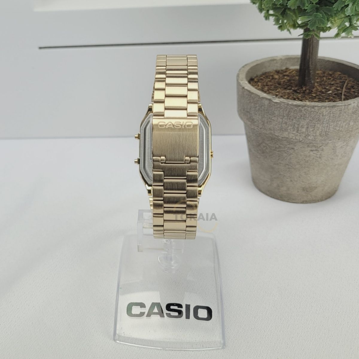 Relógio Casio Unissex Anadigi Vintage Dourado AQ-230GA-9BMQ