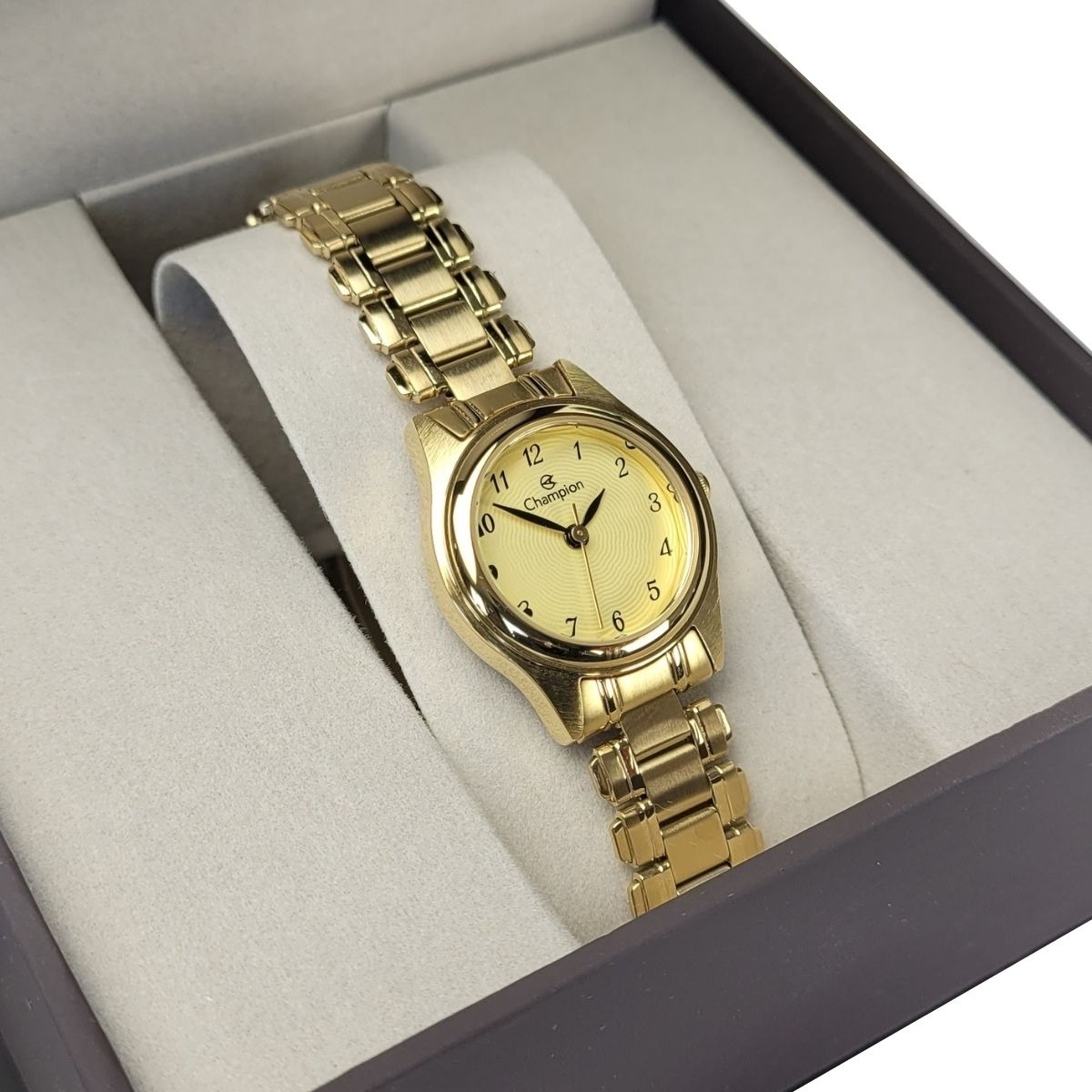 Relógio Champion Feminino Analogico Dourado CH27121G
