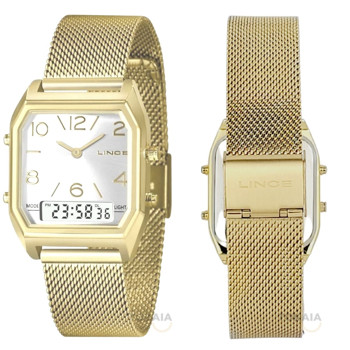 Relógio Lince Feminino Anadigi Dourado LAGH118L S2KX