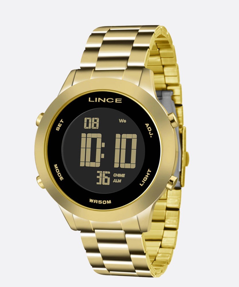 Relógio Lince Feminino Digital Dourado SDPH038L PXKX