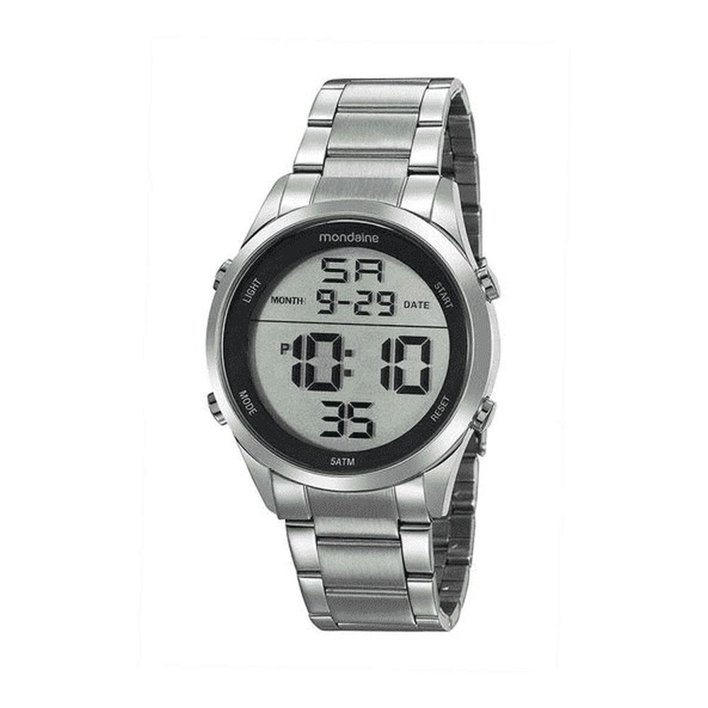 Relógio Mondaine Masculino Digital Prata 53965G0MVNE1