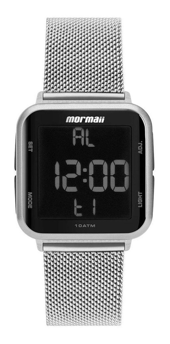 Relógio Mormaii Unissex Digital Wave Prata MO6600AK/7K