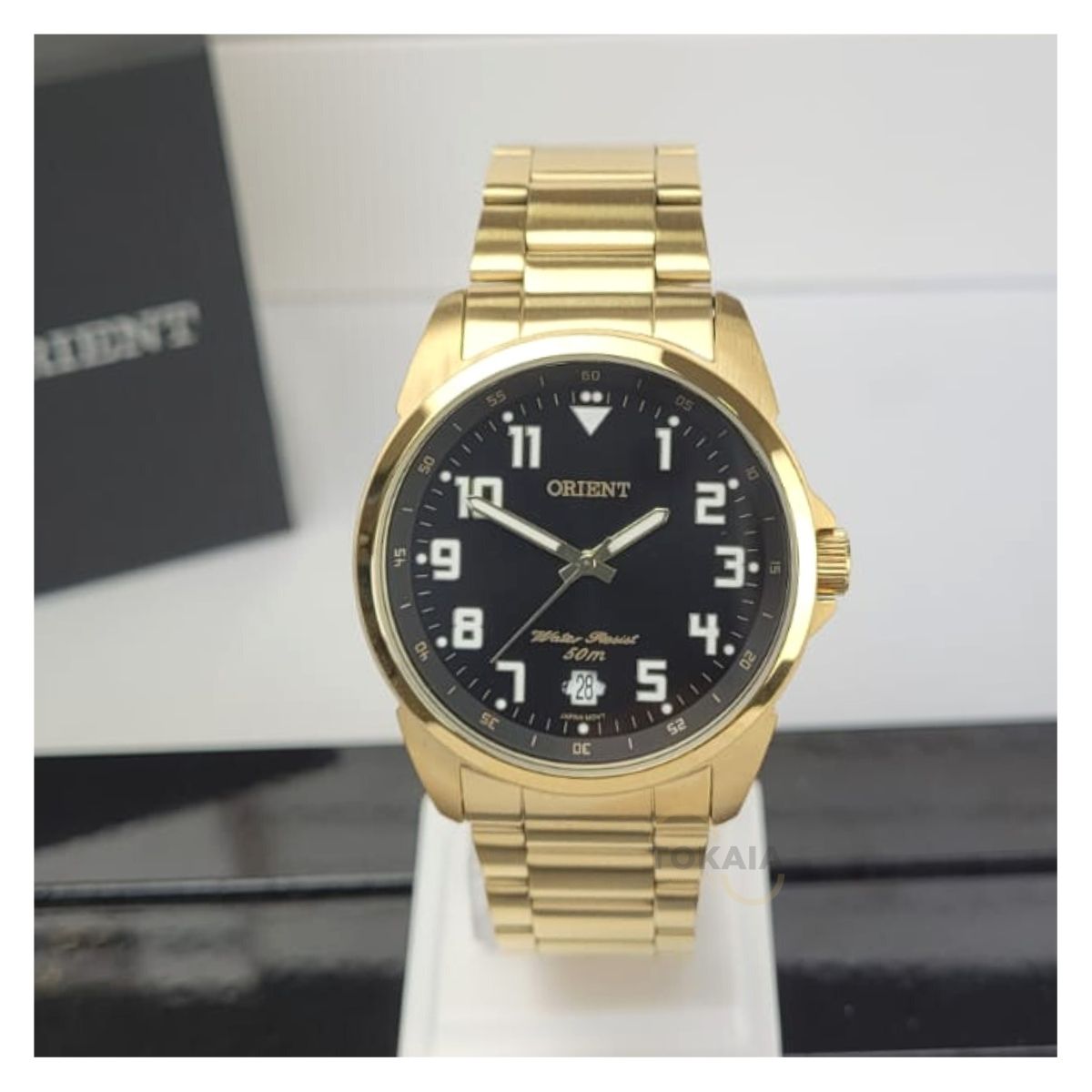 Relógio Orient Masculino Analógico Dourado MGSS1103A P2KX