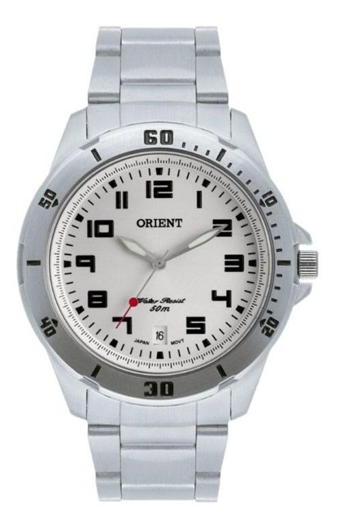 Relógio Orient Masculino Analógico Prata MBSS1155A S2SX