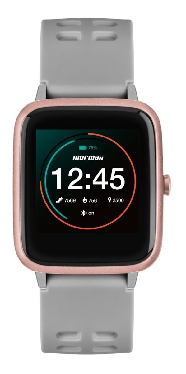 Relógio Smartwatch Mormaii Life Unissex Cinza MOLIFEAC/8K