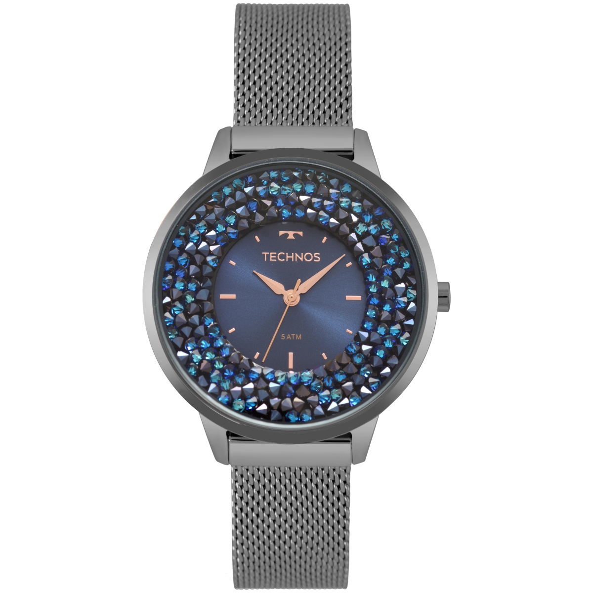 Relógio Technos Feminino Crystal Preto 2035MQC/5A