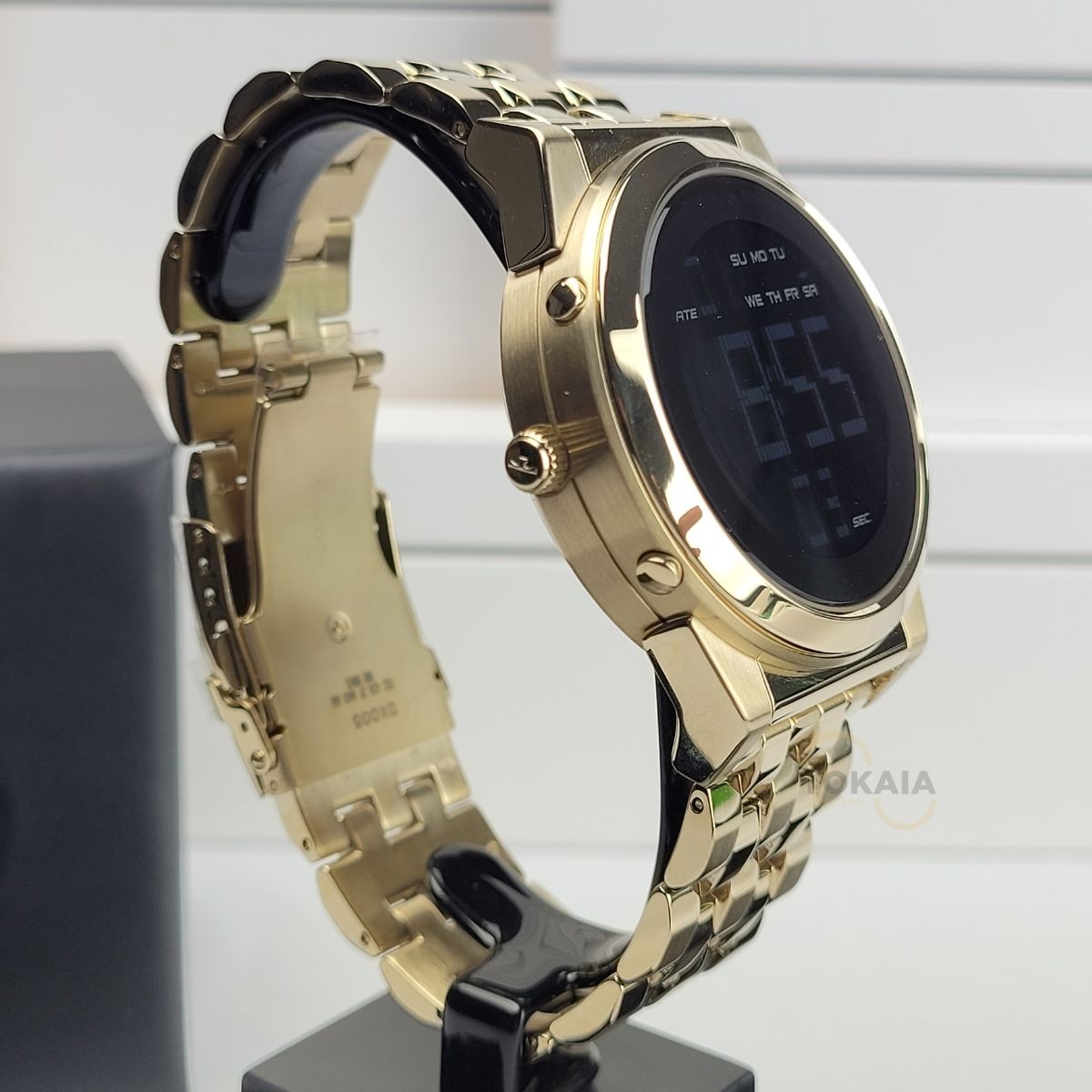 Relógio Technos Masculino Anadigi Curvas Dourado 1S13CQ/4X