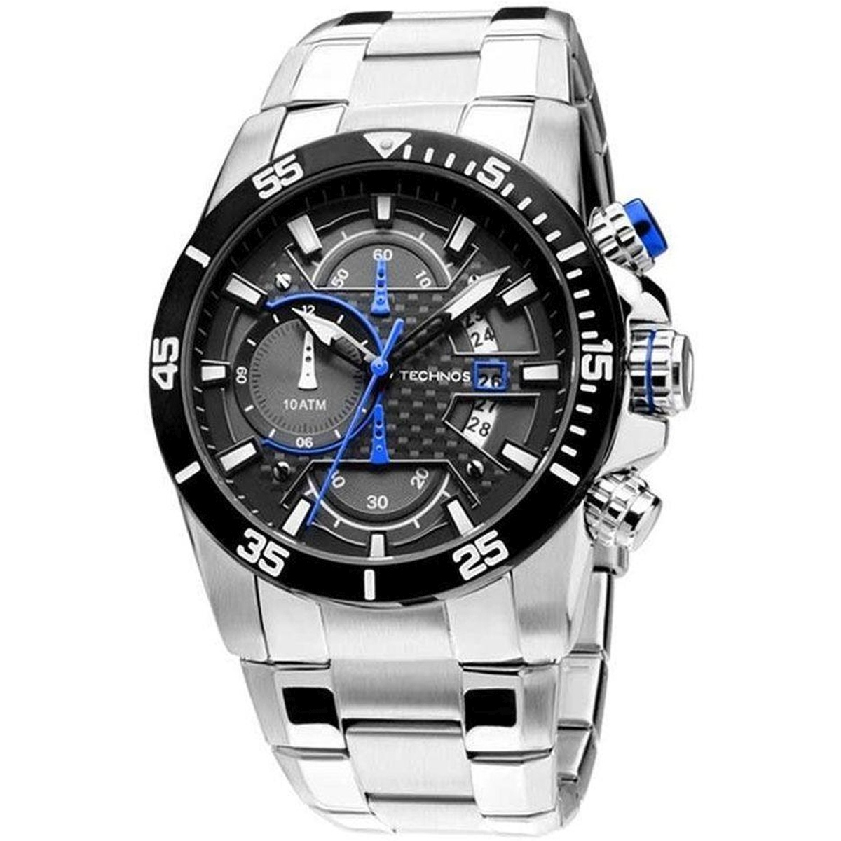 Relógio Technos Masculino Performance Carbon Prata OS10FG/1A