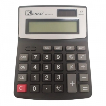 Calculadora De Mesa Kenko 8 Dígitos Kk-808v - Preta