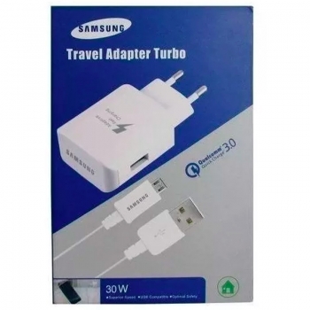 Carregador Usb Tomada Super Rapido Samsung Travel Adapter Turbo 30w