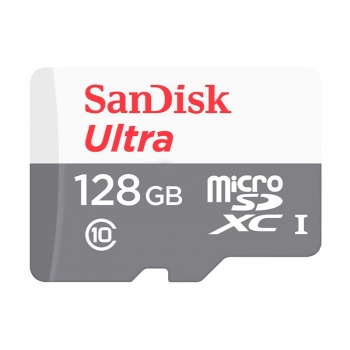 Cartão De Memória 128gb Micro Sd Card Cl10 Sandisk - Sdsquns-128g-Gn6ta