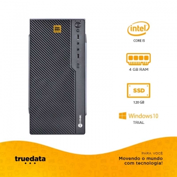 Computador Desktop Truedata Intel Core I5-2300 2.8ghz 4gb Ssd 120gb  W10 Trial
