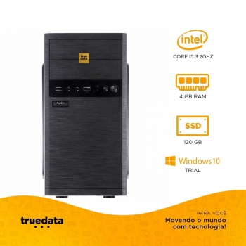 Computador Truedata b500 Intel I5-3470 3.2Ghz 4gb Ssd 120gb Fonte 300w Hdmi/Vga - 35991