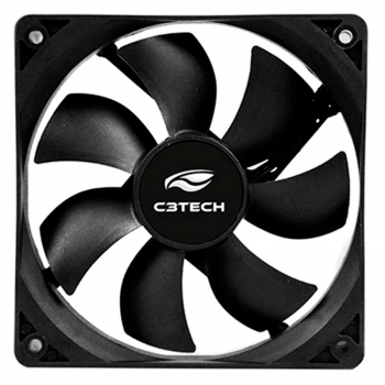 Cooler Fan para Gabinete C3Tech F7100 120x120x25mm Black 
