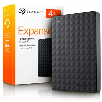 HD Externo 4TB Seagate Expansion USB 3.0 Preto - STEA4000400