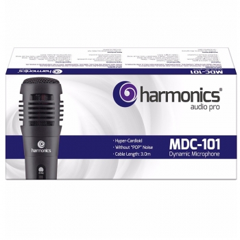 Microfone Com Fio 3 M Harmonic Vhf Mdc101