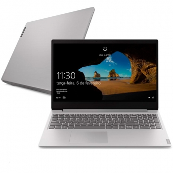 Notebook Lenovo Ultrafino Ideapad S145 I5-8265u 8gb 1tb Pl Video 2gb Win10 15.6 Pols 81s90008br Prata