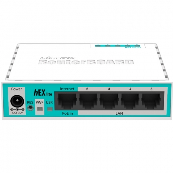 Roteador Mikrotik Router Board Rb750r2 (Hex Lite)