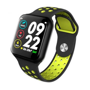 Smart Watch International Bluetooth F8 Fitness Heart Rate Preto / Verde