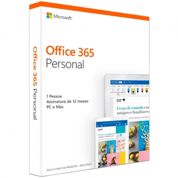 Software Office 365 Personal - Caixinha Com A Chave De Ativacao
