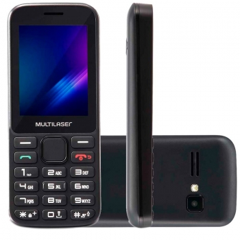 Telefone Celular Multilaser Zapp 2.4 Pols 512mb Preto Dual Chip - P9098