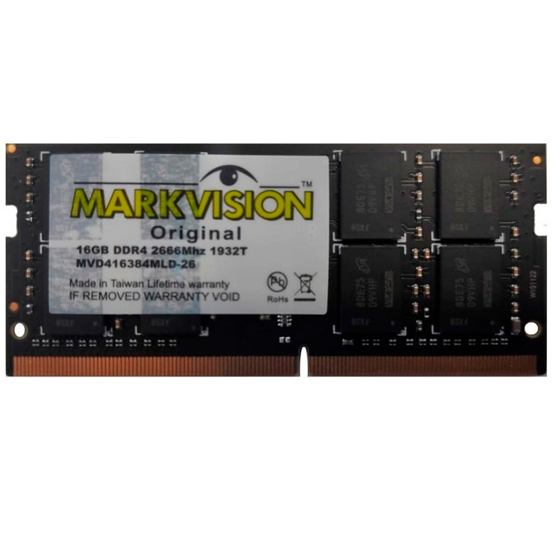 Memória Para Notebook Ddr4 16gb 2666 Mhz Markvision Mvd416384mld-26 Low Voltage