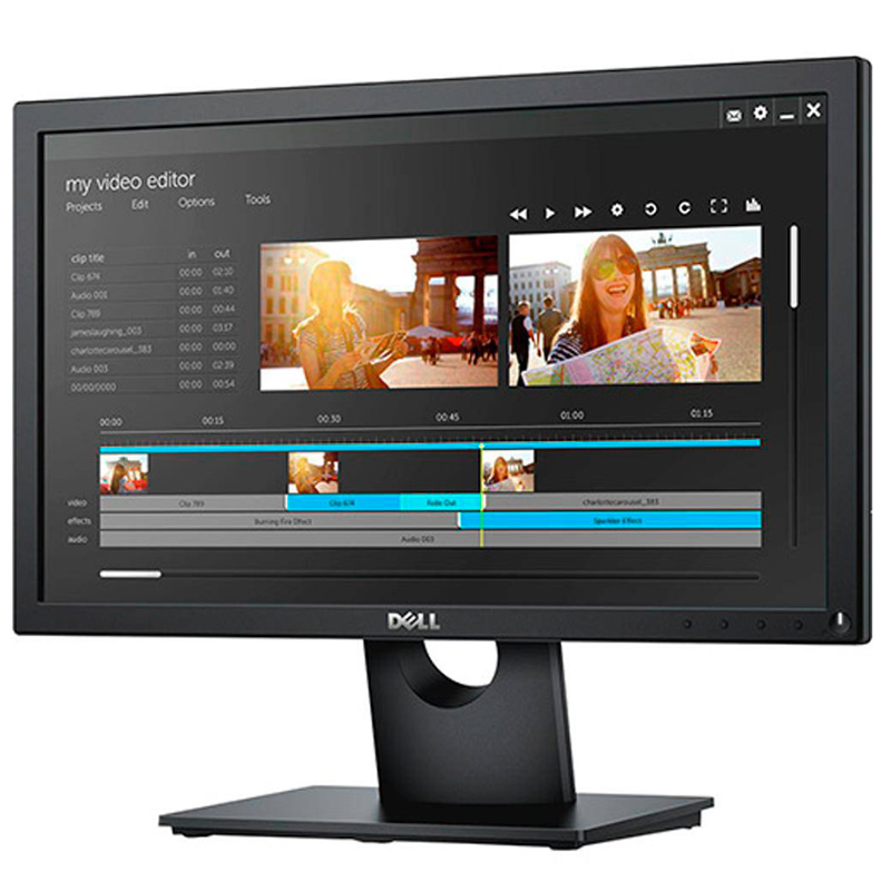 Monitor Led 18.5 Pols Dell E1916h Vga Displayport 1366 X 768 20m:1 5ms