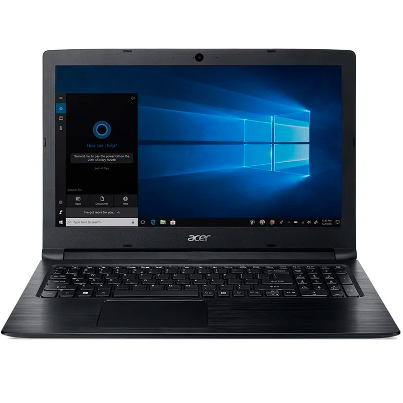 Notebook Acer A315-53-55dd I5-7200u 4gb 1tb Win10 15.6 Pols Preto
