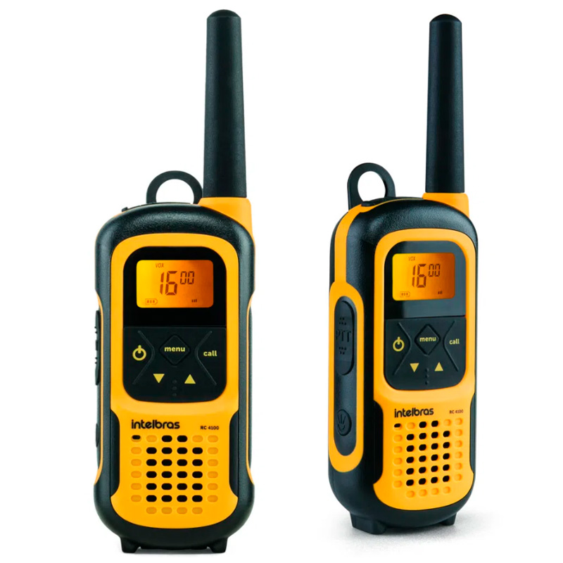 Radio de Comunicação Walkie Talkie Intelbras RC4100 Amarelo - 4528102
